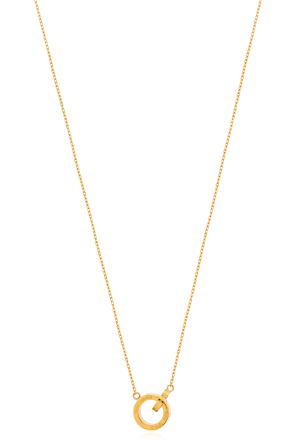 Kate popular Spade Flip A Coin Gold Embossed Necklace